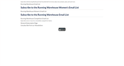 Desktop Screenshot of lists.runningwarehouse.com