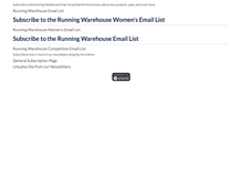 Tablet Screenshot of lists.runningwarehouse.com